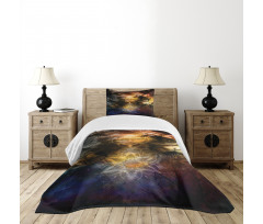 Woman Lion and Flower Bedspread Set