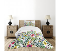 Burgeoning Nature Theme Bedspread Set