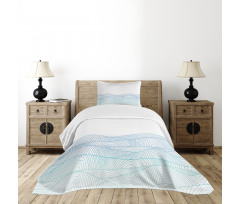 Abstract Seascape Bedspread Set