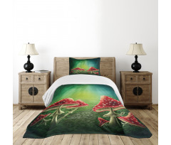Fairy Tale Fungus Bedspread Set