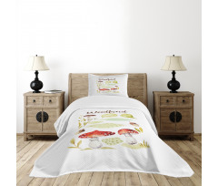 Aquarelle Fungus Nuts Bedspread Set