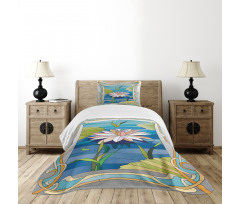 Stained Glass Lotus Bedspread Set