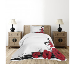 Poppy Bouquet Bedspread Set