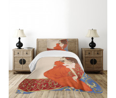 Lady Antique Dress Bedspread Set