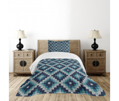 Fair Isle Style Ethnic Bedspread Set