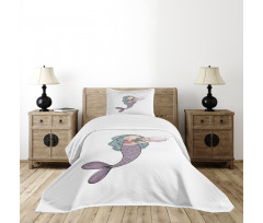 Fairy Girl Seashell Bedspread Set