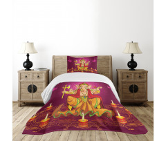 Colorful Asian Animals Bedspread Set