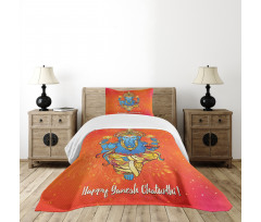 Traditional Elephant Bedspread Set