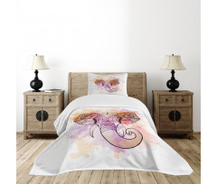 Oriental Wisdom Figure Theme Bedspread Set