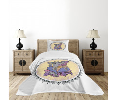 Mandala Circle Folkloric Bedspread Set