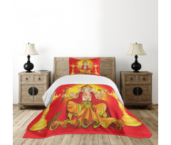 Diwali Festival Ceremony Bedspread Set