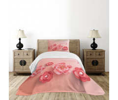 Pink Blossoms Bedspread Set