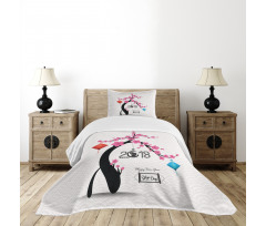Oriental Elements Bedspread Set
