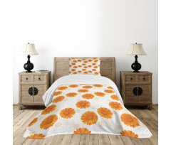 Calendula Flowers Bedspread Set