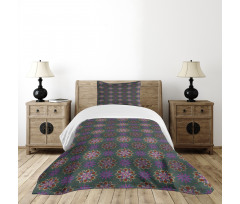 Colorful Abstract Curve Bedspread Set