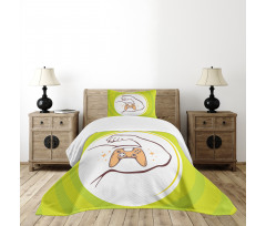 Strong Man Arm Joystick Bedspread Set