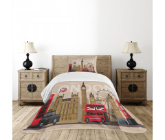 Britain Landmarks Bedspread Set