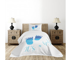 Baby Gender Reveal Bedspread Set