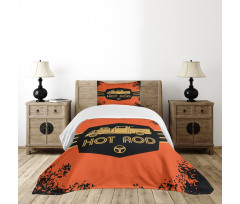 Grunge Poster Design Bedspread Set