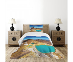 Emerald Lakes Photo Bedspread Set