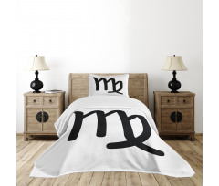 Monochrome Sign Bedspread Set