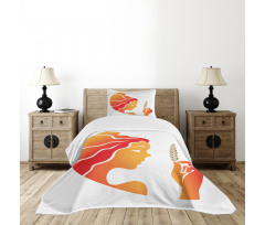 Fantasy Woman Art Bedspread Set