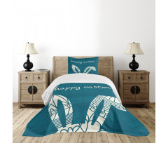 Ornamental Bunny Ears Bedspread Set