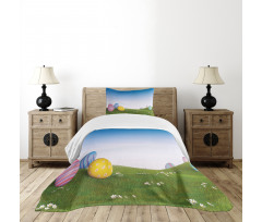 Eggs on the Hills Spring Bedspread Set