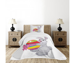 Cartoon Rabbit Bedspread Set