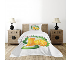 Juice Fruit Slices Bedspread Set