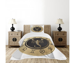 Signs Circle Bedspread Set