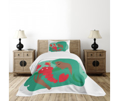 Woman Portrait Bedspread Set