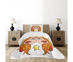 Twins of Zodiac Bedspread Set