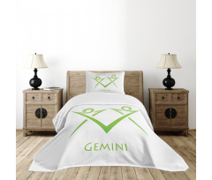 Green Simplistic Bedspread Set