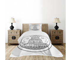 Ornamental Circle Bedspread Set