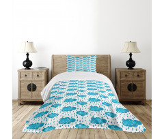 Raining Clouds Bedspread Set