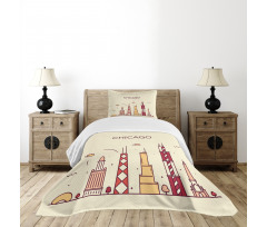 Doodle Town Bedspread Set