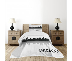 Downtown Skyscapers Bedspread Set