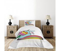 Doodle Mythical Animal Bedspread Set