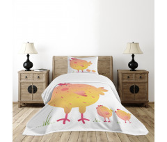 Mother Hen and Chicks Bedspread Set