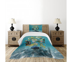 Shoal of Fish Underwater Bedspread Set