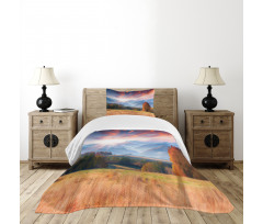 Colorful Fall Scene Bedspread Set