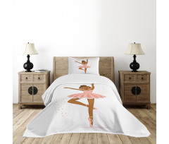 Ballerina Dancing Kids Bedspread Set