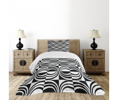 Checkered Curvy Bedspread Set