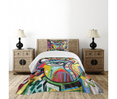 Colorful Art Eye Bedspread Set