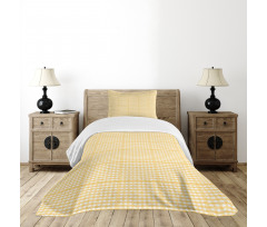 Gingham Pattern Bedspread Set