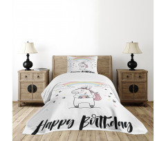 Cheerful Birthday Bedspread Set