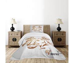 Bull Face Bedspread Set
