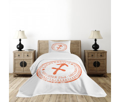 Grunge Zodiac Bedspread Set