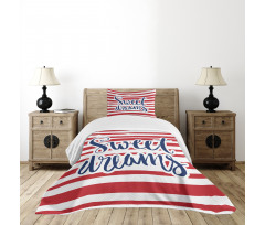 Nautical Striped Bedspread Set